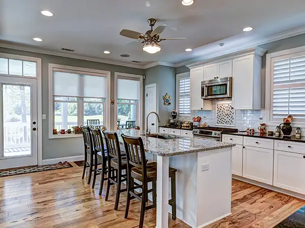 Modern kitchen area