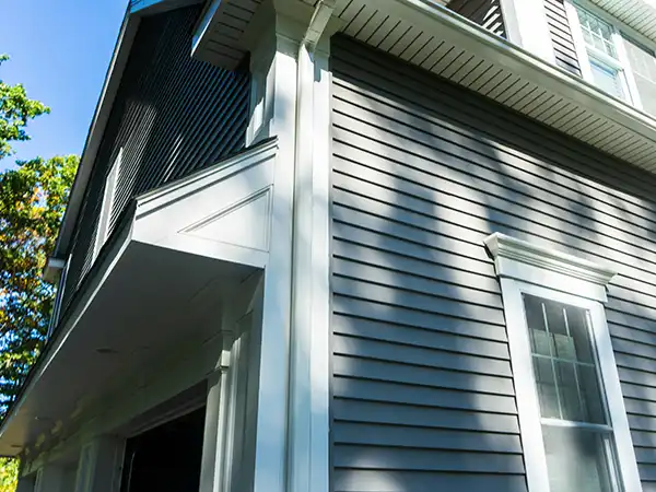 Home siding close-up
